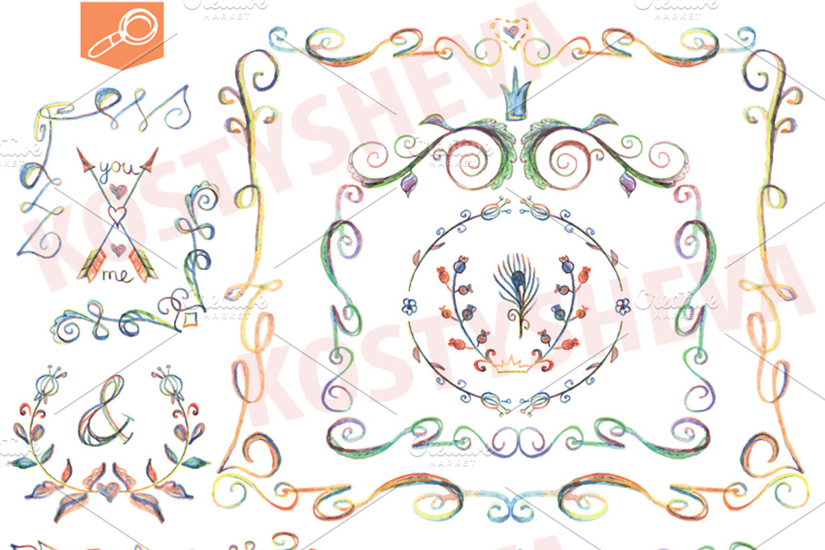 Handsketched designer Bundle Vector preview 5
