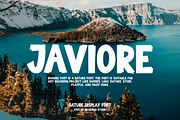 Javiore - Nature Font, a Sans Serif Font by QR Design Studio (Thumbnail 1 of 7)