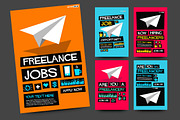 Job Recruitment Poster Templates, a Background Graphic by Orange Graphics (Thumbnail 2 of 2)