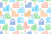 Linear city pattern, a Pattern Graphic by AlexZeL (Thumbnail 2 of 7)