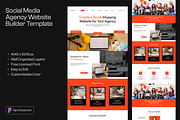 Figma Creative Agency Landing Page, a Landing Page Template by Musara (Thumbnail 1 of 6)