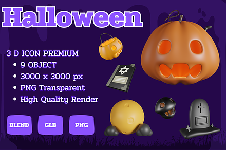 Halloween Party, an Object 3D Model by ppanggm