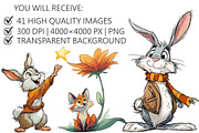 Whimsical Animal Clipart, an Illustration by Pixels.Craft (Thumbnail 2 of 5)