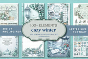 Cozy Winter Christmas Ephemera Kit, an Object Graphic by Traveling Designer (Thumbnail 1 of 6)