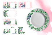 Wine and Grapes,watercolor clip art, a Food Illustration by SvetLana (Thumbnail 9 of 16)