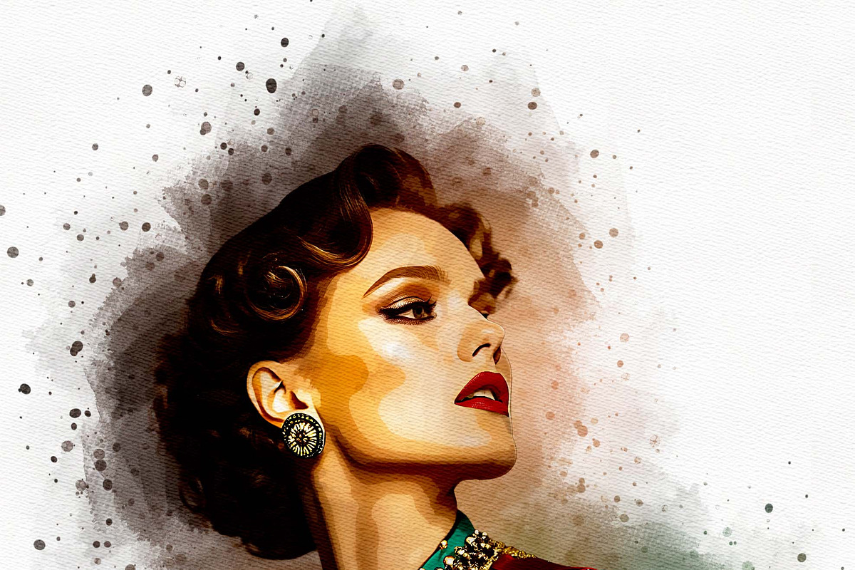 Watercolor Halftone Double Exposure, an Action Add-On by MRI STUDIO (Photo 15 of 23)