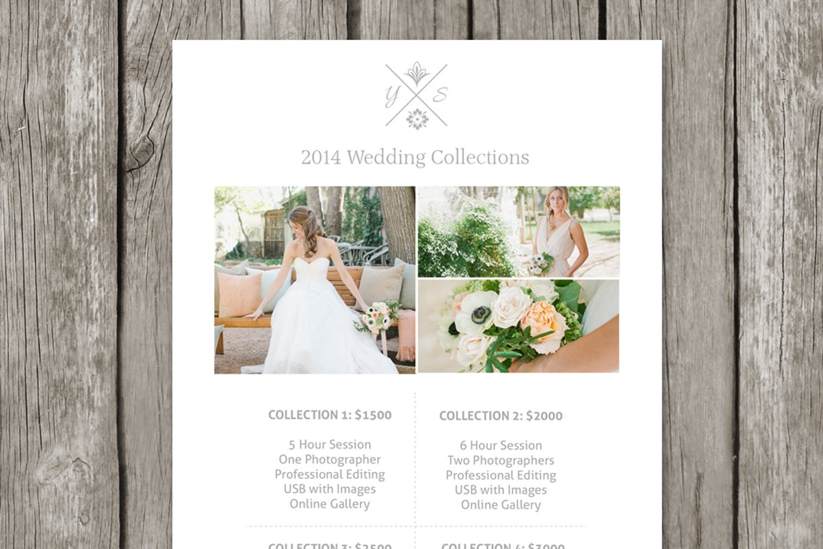 Price Guide Template - Pricing Sheet, a Flyer Template by Stillbrook Designs