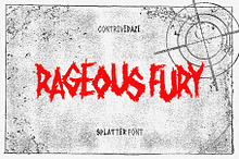 RAGEOUS FURY SPLATTER FONT