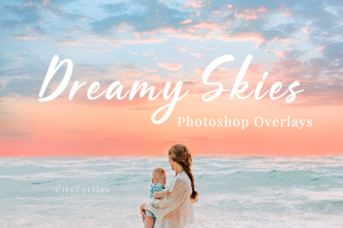 30 Dreamy Pastel Sky Overlays, a Layer Style Add-On by CityTurtles (Photo 1 of 8)