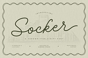 Socker — A Handwritten Script Font, a Script Font by Almeera Std (Thumbnail 1 of 10)