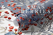 Xmas Berries, Layered Print Patterns, a Pattern Graphic by Pink Linen (Thumbnail 1 of 9)