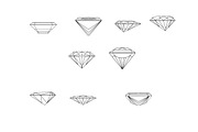 Diamonds Set 1 Procreate Brush Stamp, a Brush Add-On by Disasterology Ink (Thumbnail 10 of 10)