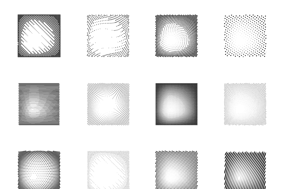 SquareTones2 | 20 Halftone Gradients, a Texture Graphic by invisiblelayer (Photo 2 of 5)