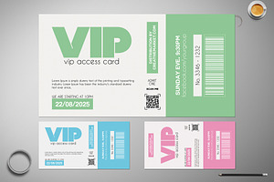 Minimalistic VIP Pass Card 021