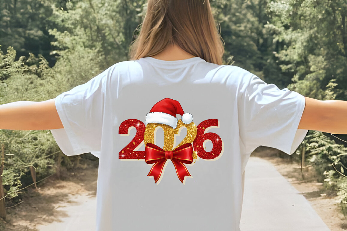 Glitter Happy New Year 2026 Png, an Illustration by SinaCreation (Photo 5 of 7)