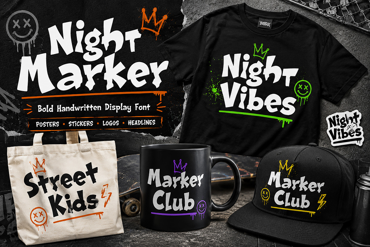 Night Marker, a Serif Font by Wow Magic (Photo 3 of 4)
