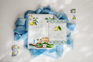 Mediterranean Watercolor Set