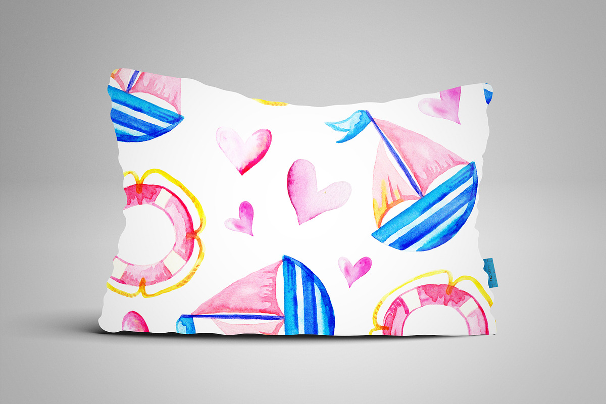 Hello SEA - watercolor collection, an Illustration by Kseniya_design (Photo 9 of 11)