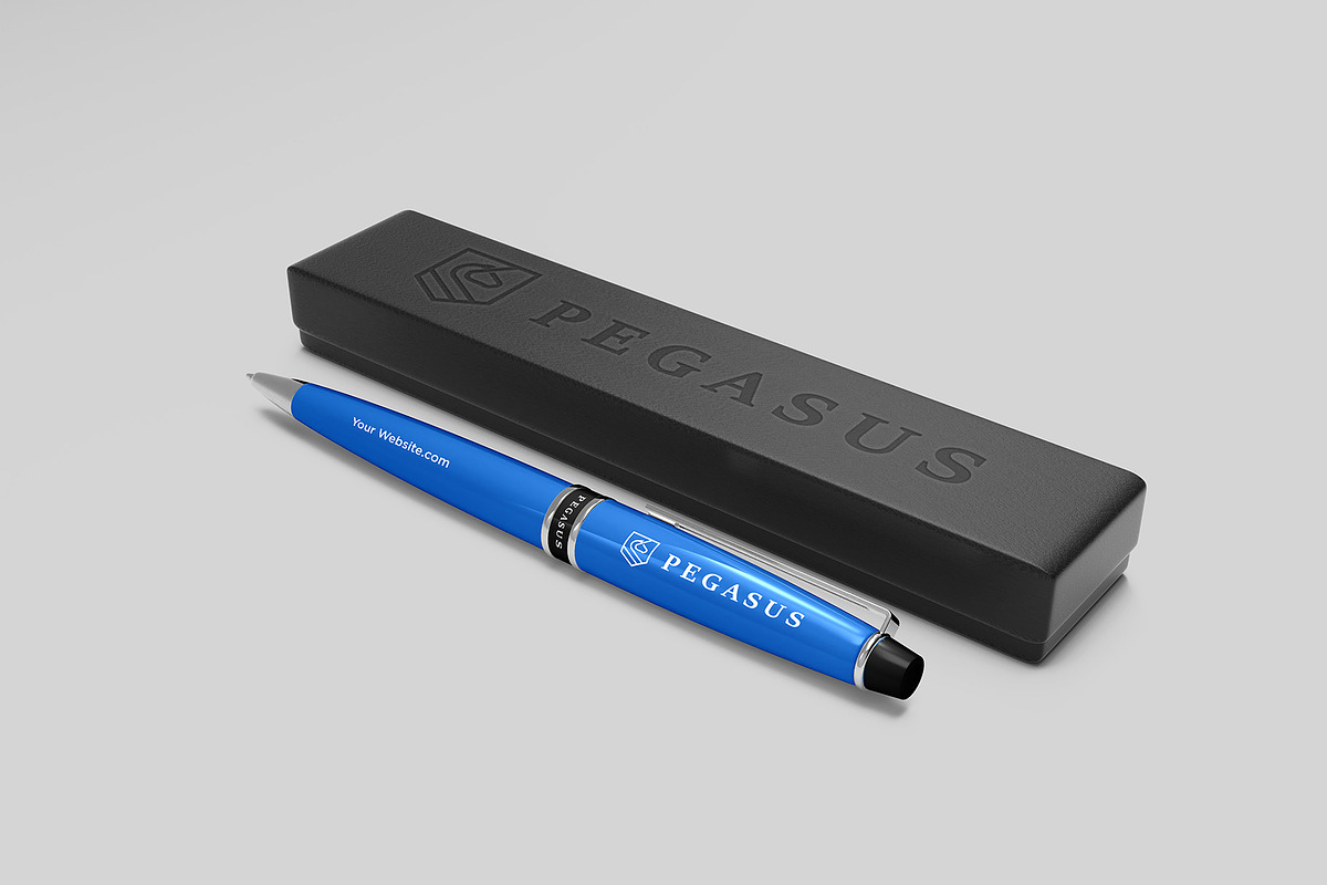 Ballpoint Pen Mockup - 8 views, a Pens & Pencil Mockup by Illusiongraphic (Photo 9 of 26)