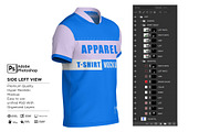 T-Shirt Jersey Short Mockup, a Shirt Mockup by Nanggroe Scripting (Thumbnail 9 of 9)