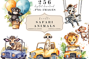 Safari Animals Watercolor Clipart, an Animal Photo by Redwood Digital Art (Thumbnail 4 of 4)