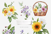 Farm Animals & Flowers Watercolour, an Animal Illustration by Busy May Studio (Thumbnail 3 of 11)
