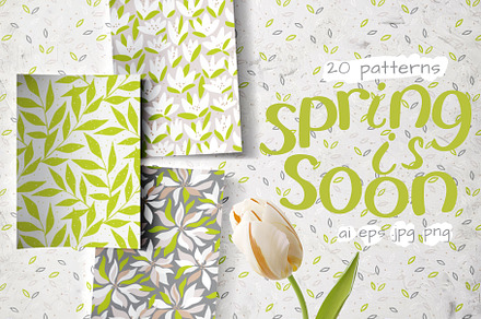 20 spring patterns, a Pattern Graphic by pineart