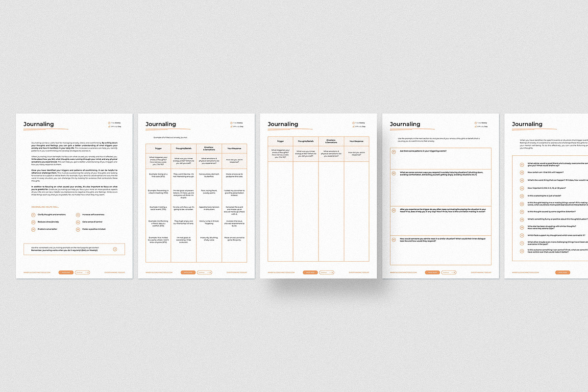 Overthinking and Anxiety Toolkit, a Templates & Theme by AndrewPixel (Photo 6 of 17)