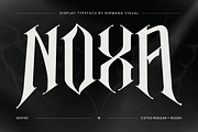 Noxa Gothic - Branding Logo Font, a Blackletter Font by Nirmana Visual (Thumbnail 1 of 10)