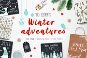 Winter adventures New Year pack, an Animal Illustration by Katya_lu (Thumbnail 1 of 11)