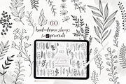 Leaves & Branches Stamp Brushes 003, a Brush Add-On by Drawberx (Thumbnail 1 of 5)