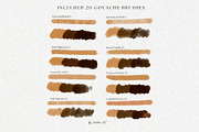 Gouache Photoshop Brush Set, a Brush Add-On by Jenteva Art (Thumbnail 2 of 12)