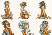 Whimsical Funny Lady Clipart, a Person Illustration by Design Scotch (Thumbnail 5 of 8)