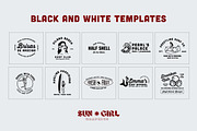 Vintage Tropical Surf Logo Templates, a Branding & Logo Template by sungirlgraphics (Thumbnail 7 of 12)