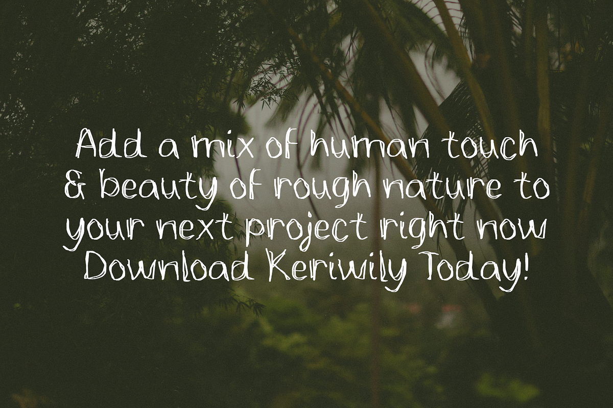 Keriwily – Quirky Handwritten Font, a Handwritten Font by TypeTasty Font (Photo 10 of 10)