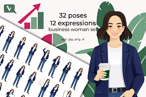 Young business woman kit