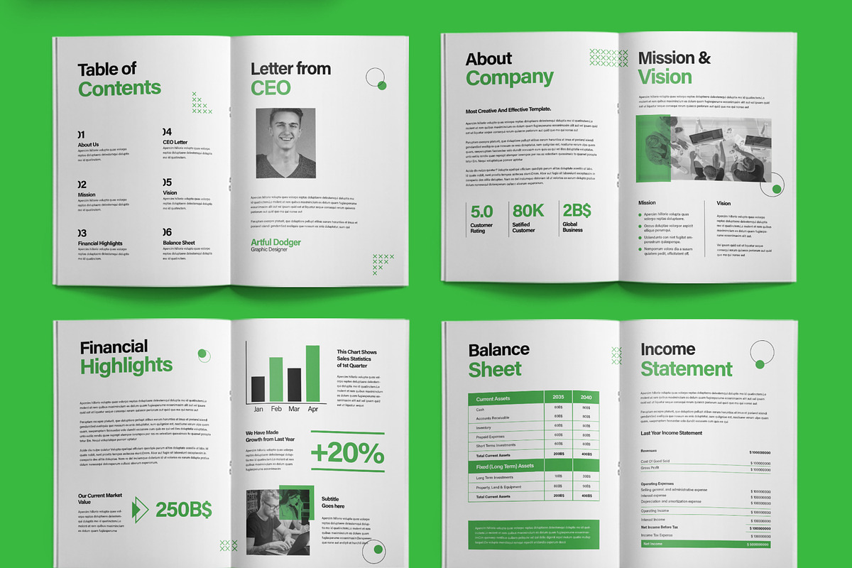 Creative Business Annual Report, a Brochure Template by ContestDesign (Photo 2 of 3)