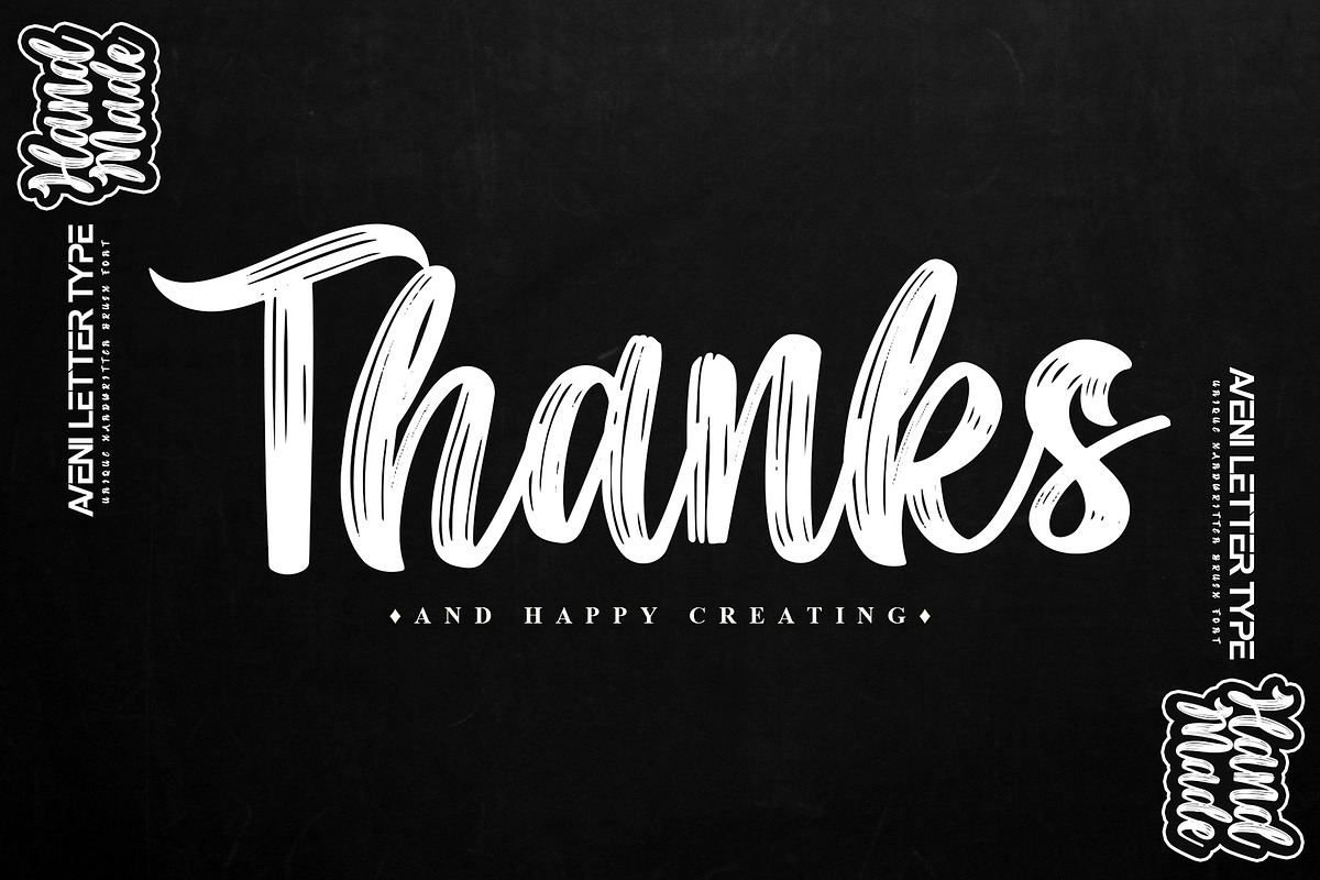 Handmade | Handwritten Brush Font, a Handwritten Font by Aveni Letter Type (Photo 9 of 9)