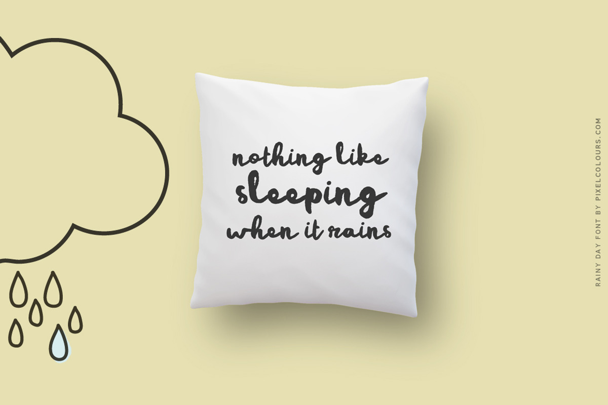 Rainy Day Brush Script Font preview 3