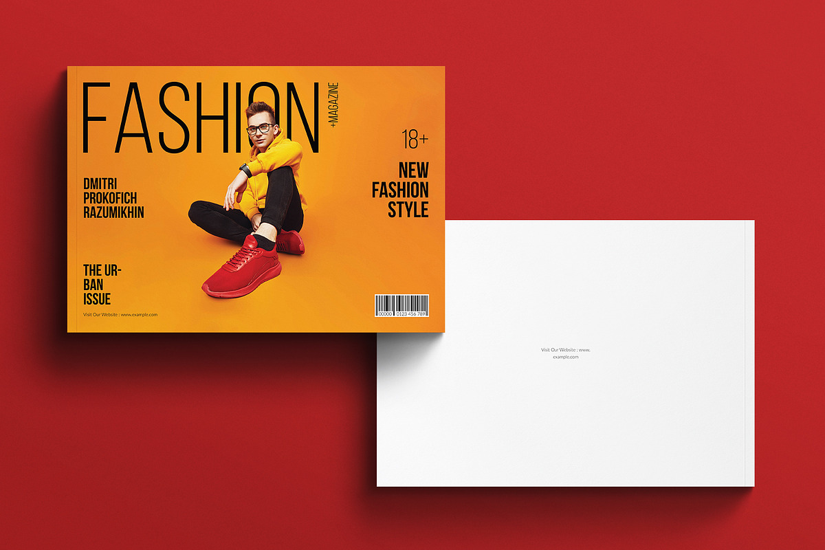 Fashion Magazine Template Landscape, a Brochure Template by E-Type (Photo 7 of 7)