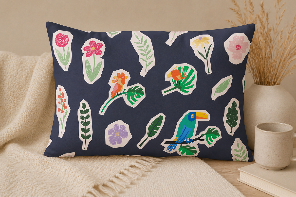 Hand-Cut Paper Flowers & Birds, a Decorative Illustration by Anna Studio (Photo 8 of 11)