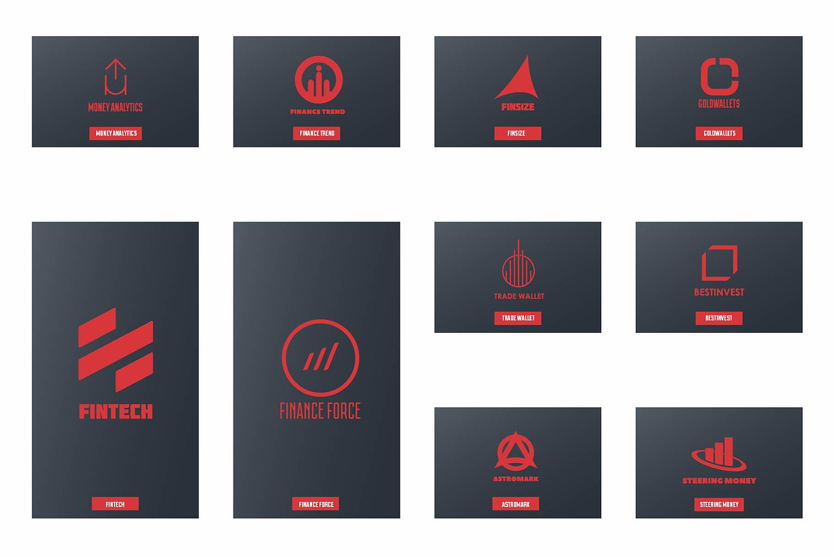 Finance & Marketing logo, a Branding & Logo Template by airunreal (Photo 7 of 7)