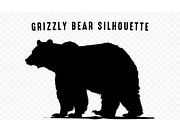 Grizzly Bear Silhouette Clipart Set, an Animal Illustration by Gfx Expert Team (Thumbnail 2 of 3)
