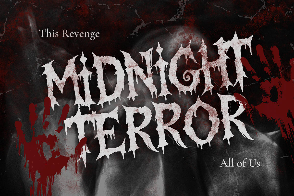 Fates Borgnes – Bloody Horror Font, a Handwritten Font by MaikoHatta (Photo 2 of 7)