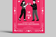 Valentines Day Flyer Template, a Stationery Template by MightyDesign (Thumbnail 5 of 8)