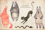 Watercolor set Witchcraft & Wizard, an Illustration by Flo Sacred Art (Thumbnail 6 of 7)