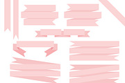 №211 Soft Pink Ribbon Banners, a Templates & Theme by Rasveta (Thumbnail 2 of 3)