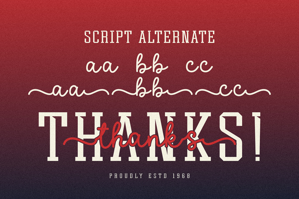 Athlete College Duo, a Slab Serif Font by MaxArt Foundry (Photo 10 of 10)