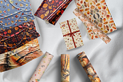 Autumn Fall Watercolor Clip+Wall Art, an Object Graphic by Design By Hira (Thumbnail 14 of 17)