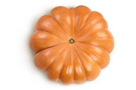 Fresh orange pumpkin isolated on, a Food & Drink Photo by NataPhoto